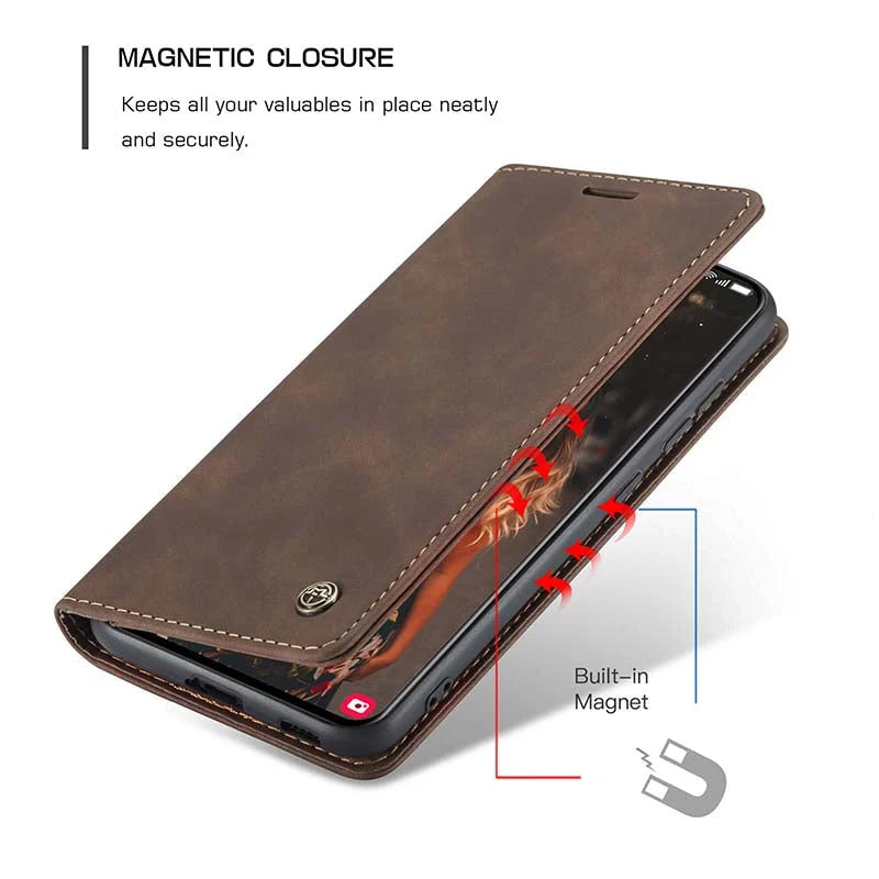 Retro Wallet Case For Galaxy S22 5G