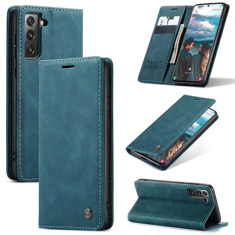 Retro Wallet Case For Galaxy S22 5G