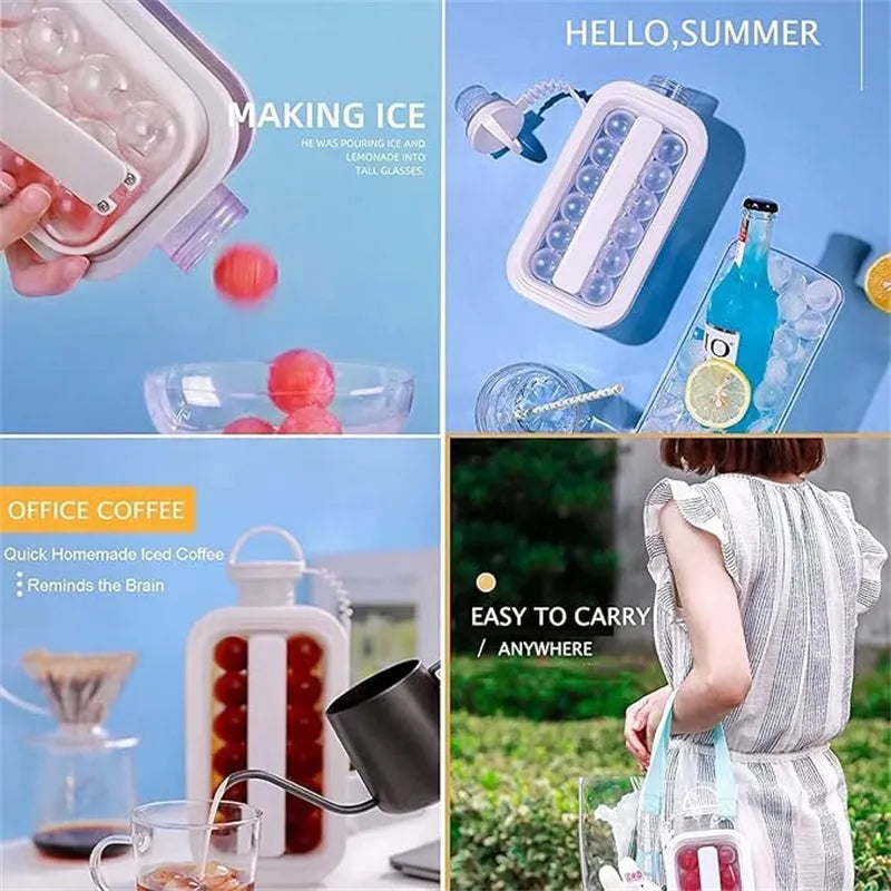 2-in-1 Portable Quick Release Ice Ball Maker