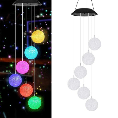 Outdoor Solar Particle Ball Wind Chime Lights